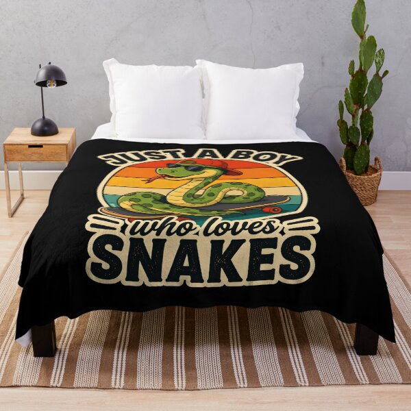 Item preview, just a boy who loves snakes retro sunset designed and sold by Cocuninecrew.