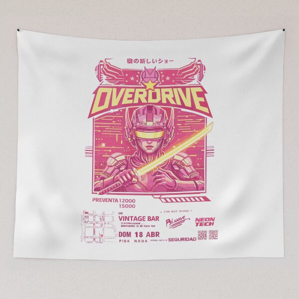 Item preview, Overdrive Cyberpunk Samurai Poster designed and sold by Matinez Pink.