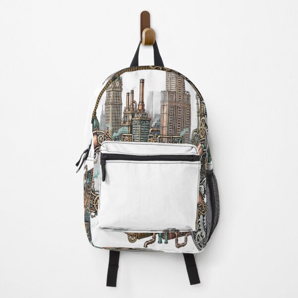 Item preview, Vintage Chicago Optical Illusion Steampunk Skyline designed and sold by Robert Lucio.