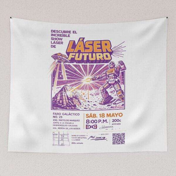 Item preview, Laser Futuro Sci-Fi Mecha Poster designed and sold by Matinez Pink.