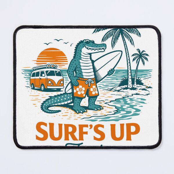 Item preview, Surf's Up Florida Alligator Poster designed and sold by Matinez Pink.