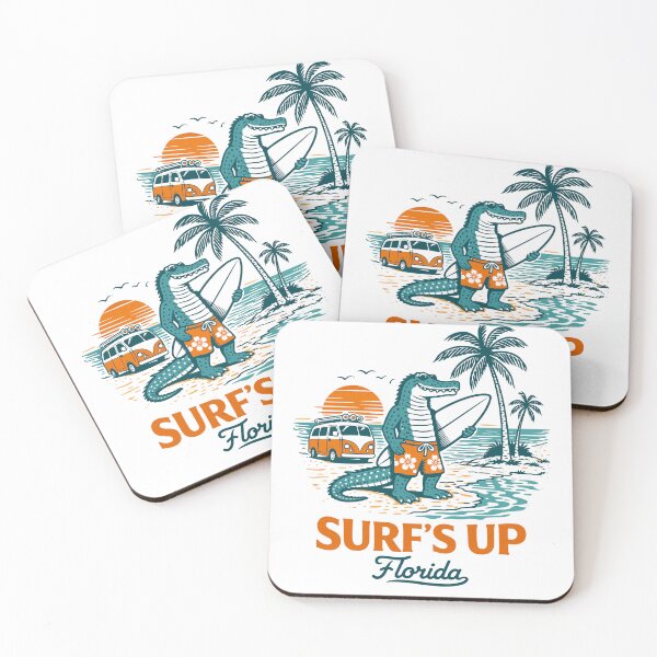 Item preview, Surf's Up Florida Alligator Poster designed and sold by Matinez Pink.