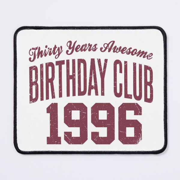 Item preview, 1996 Birthday Club – Retro Varsity 30th Birthday designed and sold by PalleteCreation.