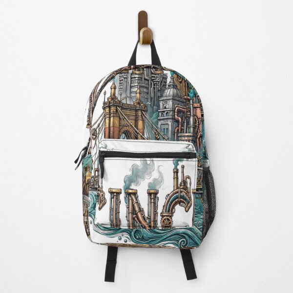 Item preview, Vintage Cincinnati Optical Illusion Steampunk Skyline designed and sold by Robert Lucio.