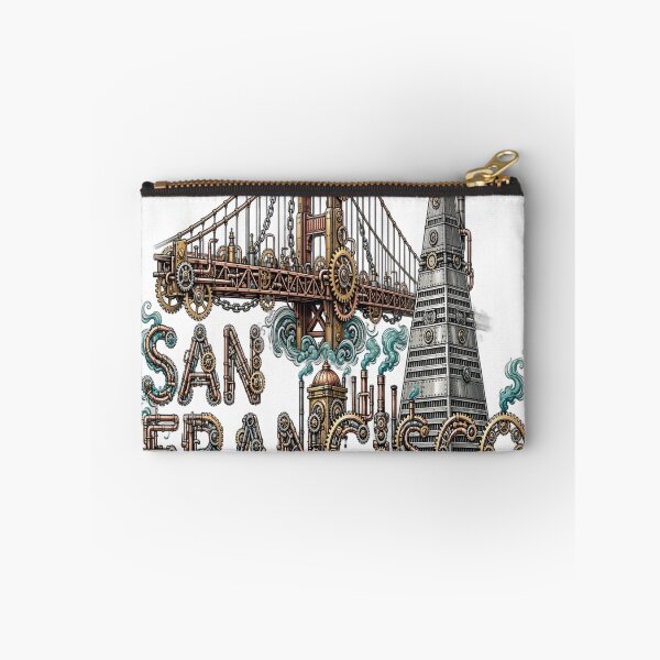 Item preview, Vintage San Francisco Optical Illusion Steampunk Skyline designed and sold by Robert Lucio.