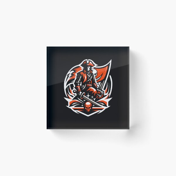 Item preview, Pirate Warrior Skull Flag Art designed and sold by RawSauropsid.