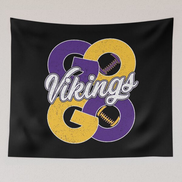 Item preview, Vintage Go Vikings Go Distressed Minnesota Football designed and sold by Floral Vintage.