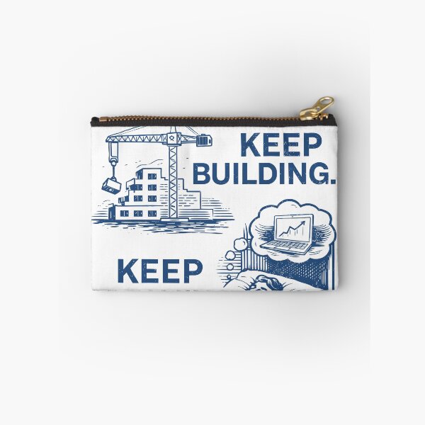 Item preview, Keep Going Building Dreaming Motivation Poster designed and sold by Matinez Pink.