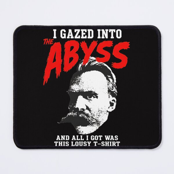 Item preview, Nietzsche Abyss Quote Portrait designed and sold by RawSauropsid.