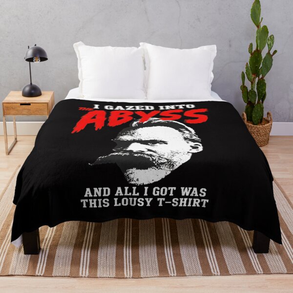 Item preview, Nietzsche Abyss Quote Portrait designed and sold by RawSauropsid.