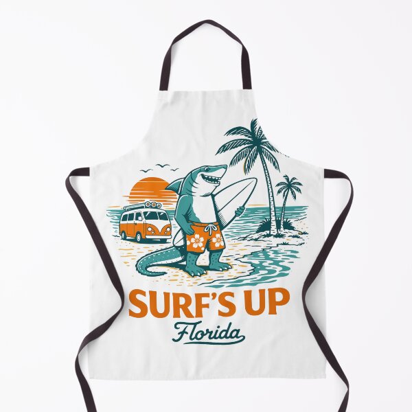 Item preview, Surf's Up Florida Shark Poster designed and sold by Matinez Pink.