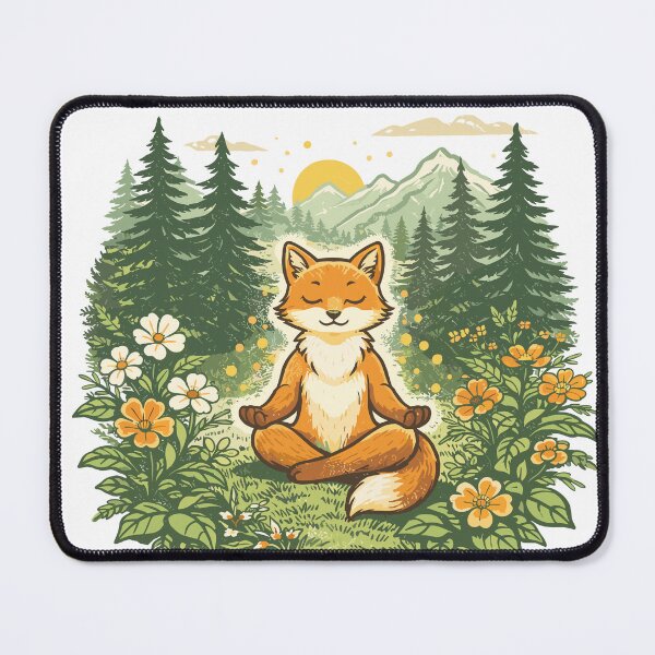 Item preview, Step By Step Meditating Fox Poster designed and sold by Matinez Pink.