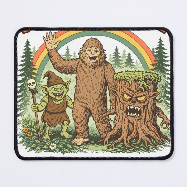 Item preview, Support Your Local Forest Freaks Bigfoot Poster designed and sold by Matinez Pink.