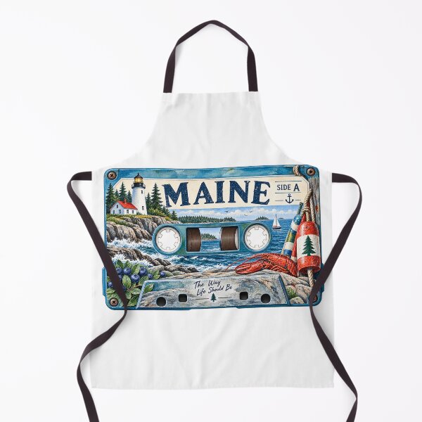 Item preview, Maine Retro Cassette Tape designed and sold by Whimspired By Paxx.