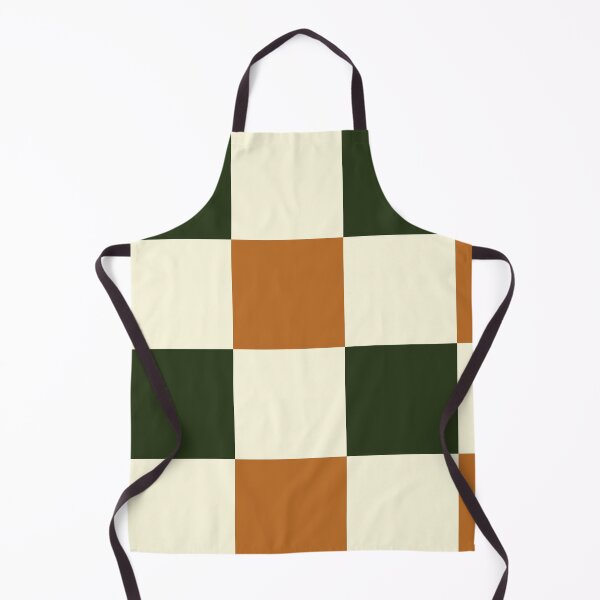 Item preview, Checkered //Retro Checkerboard //Forest Green //Burnt Orange// Geometric //Plaid // large designed and sold by DColourMuse.