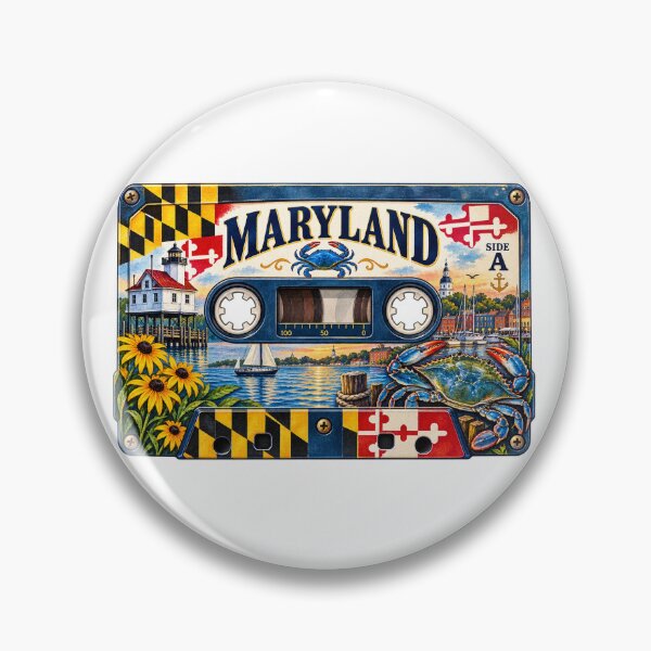 Item preview, Maryland Retro Cassette Tape designed and sold by Whimspired By Paxx.