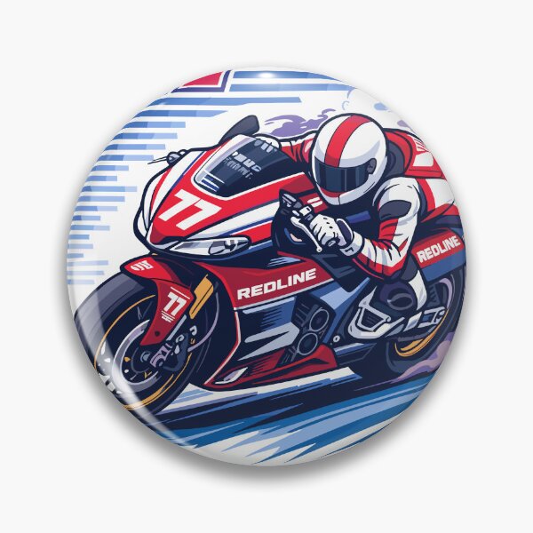 Item preview, Redline Speed Motorcycle Full Throttle Poster designed and sold by Matinez Pink.