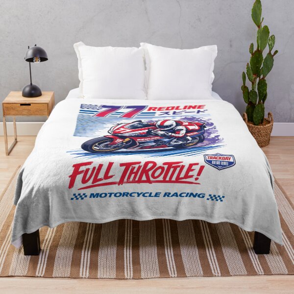Item preview, Redline Speed Motorcycle Full Throttle Poster designed and sold by Matinez Pink.