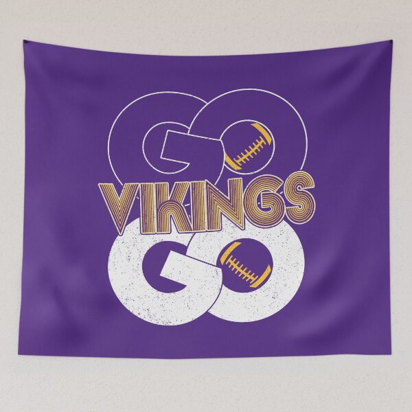 Item preview, Vintage Go Vikings Go Distressed Minnesota Football designed and sold by RockTheFeal.