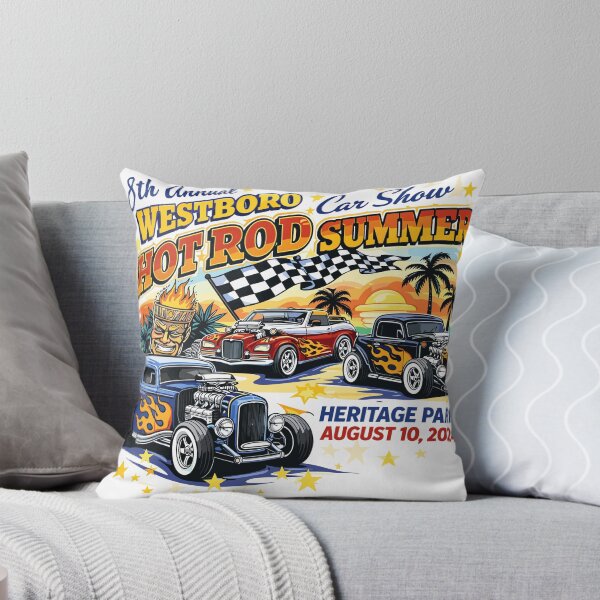 Aperçu de l'œuvre Affiche du salon automobile d'été de Westboro Hot Rod créée et vendue par Matinez Pink.