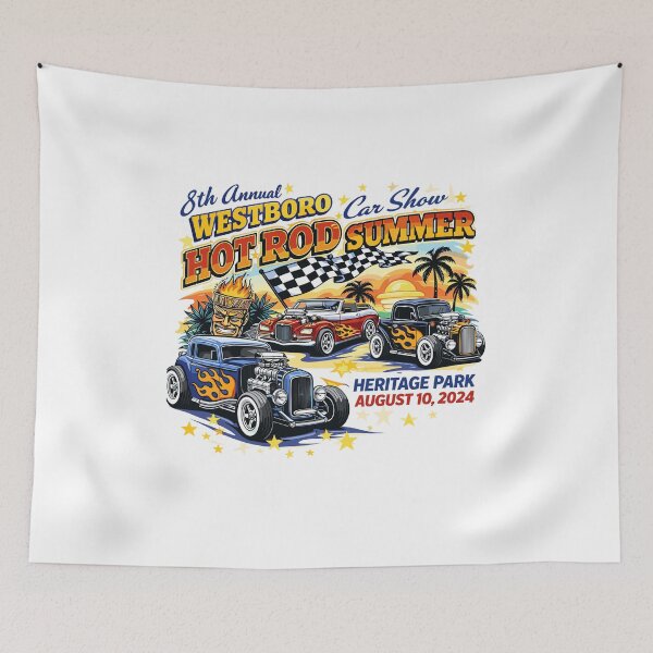 Item preview, Westboro Hot Rod Summer Car Show Poster designed and sold by Matinez Pink.