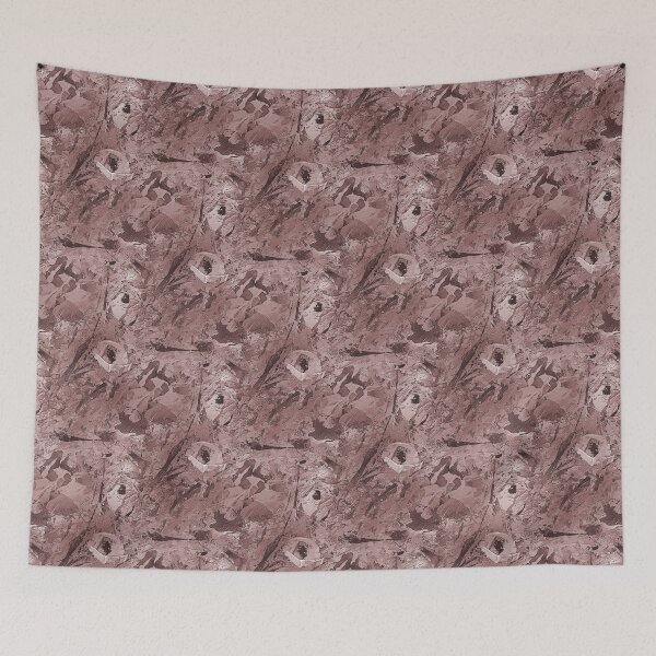 Item preview, Abstract Spring Monochromatic Floral Garden in Maroon designed and sold by Artistestella.