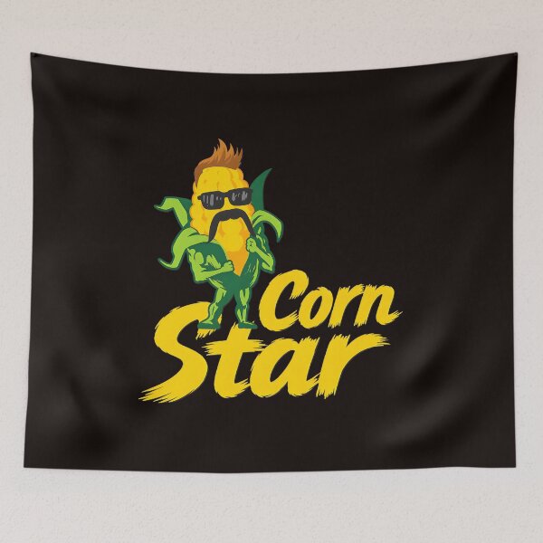 Item preview, Corn Star Funny Food Pun Character designed and sold by Scratch-Rainbow.