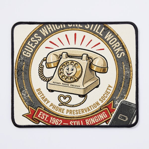 Item preview, Guess Which One Still Works Funny Rotary Phone Shirt designed and sold by Hearth & Hue.