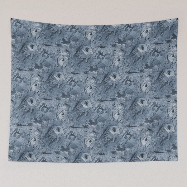 Item preview, Abstract Spring Monochromatic Floral Garden in Blue designed and sold by Artistestella.