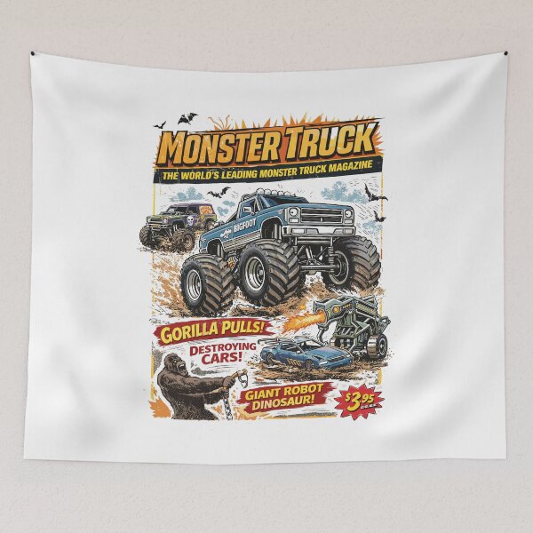 Item preview, Monster Truck Magazine Bigfoot Poster designed and sold by Matinez Pink.