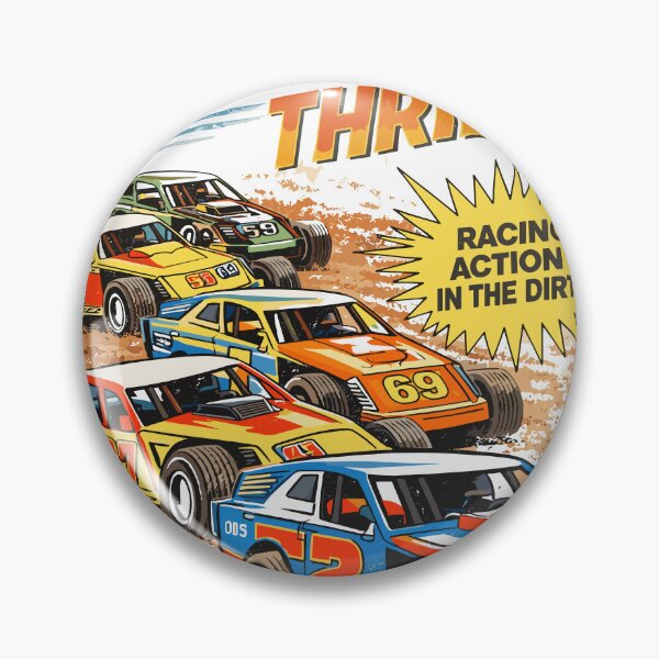 Item preview, Hillcrest Raceway Dirt Track Thrills Poster designed and sold by Matinez Pink.