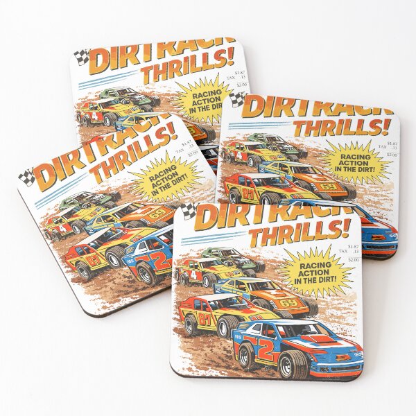 Item preview, Hillcrest Raceway Dirt Track Thrills Poster designed and sold by Matinez Pink.