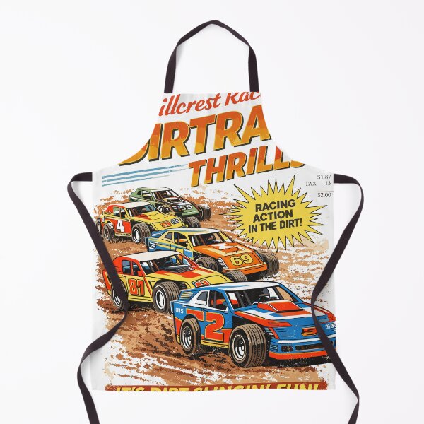 Item preview, Hillcrest Raceway Dirt Track Thrills Poster designed and sold by Matinez Pink.