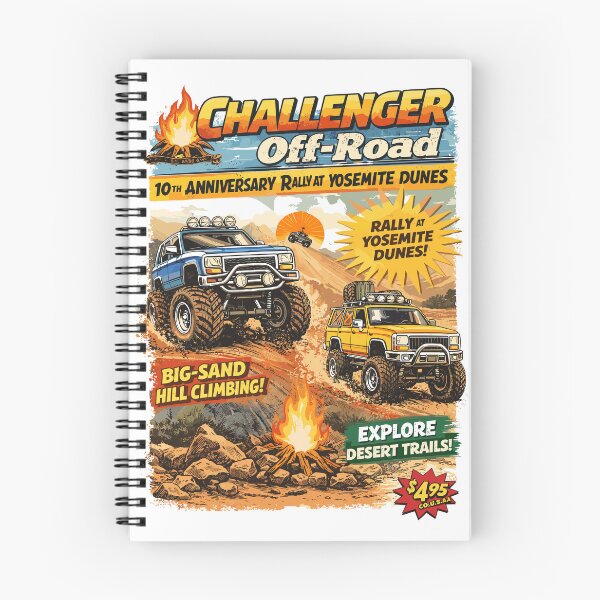 Item preview, Challenger Off-Road Yosemite Dunes Rally Poster designed and sold by Matinez Pink.