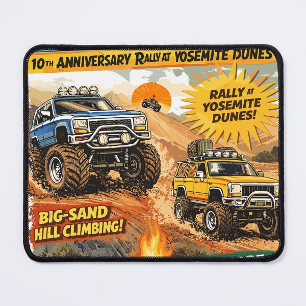 Item preview, Challenger Off-Road Yosemite Dunes Rally Poster designed and sold by Matinez Pink.