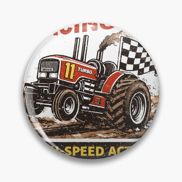 Item preview, High Speed Action Tractor Racing Poster designed and sold by Matinez Pink.