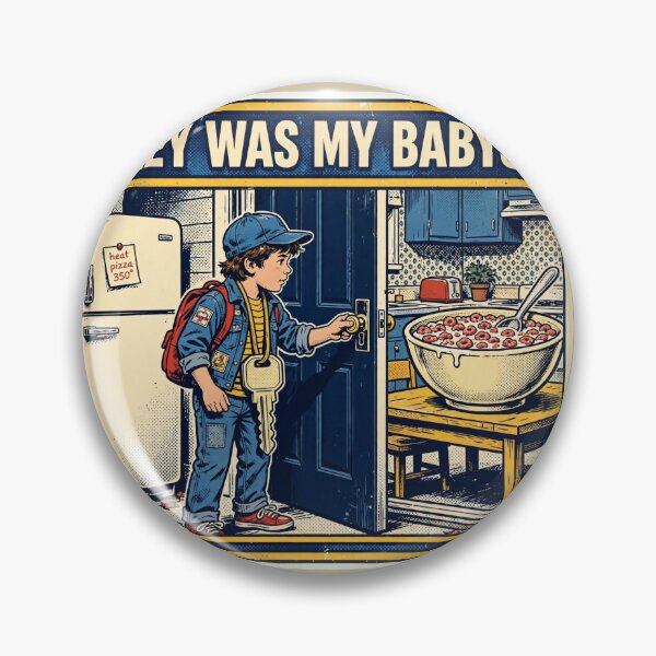 Item preview, The Key Was My Babysitter Funny Latchkey Kid Shirt designed and sold by Hearth & Hue.