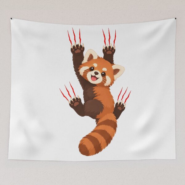 Item preview, Cute Red Panda Scratch Attack designed and sold by Designs-Lena.