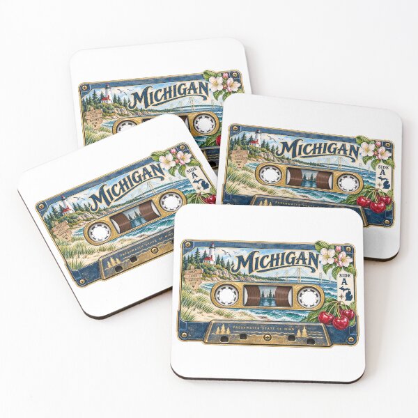 Item preview, Michigan Retro Cassette Tape designed and sold by Whimspired By Paxx.