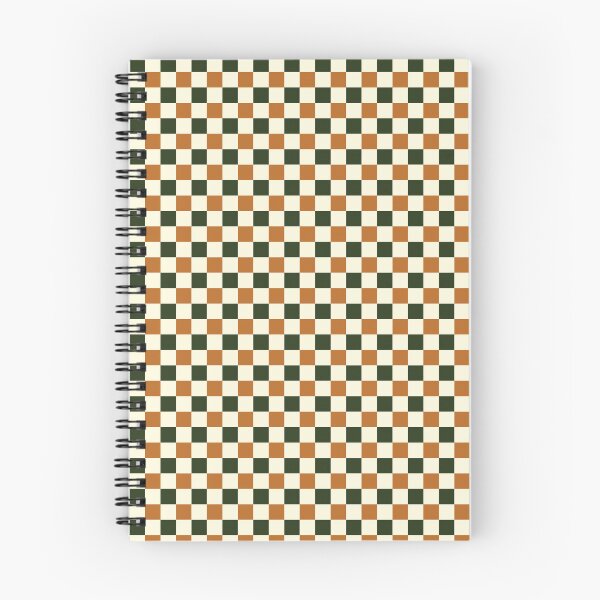 Item preview, Checkered //Retro Checkerboard //Forest Green //Burnt Orange// Geometric //Plaid // Small  designed and sold by DColourMuse.