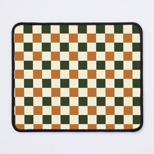 Item preview, Checkered //Retro Checkerboard //Forest Green //Burnt Orange// Geometric //Plaid designed and sold by DColourMuse.