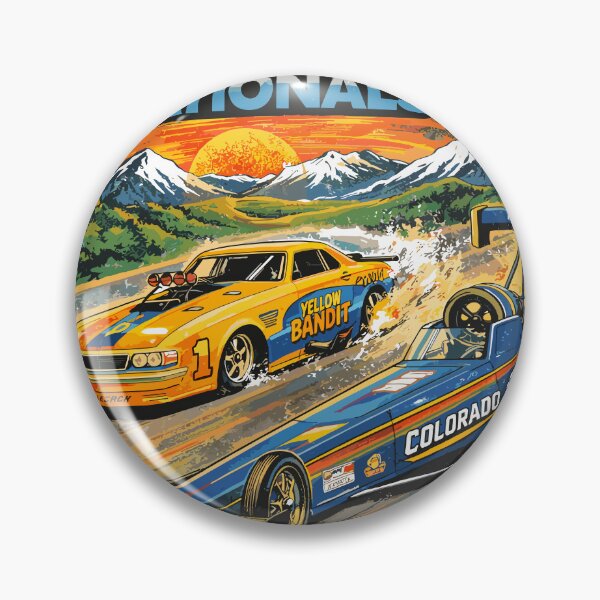 Artikelvorschau, Poster zum 17. jährlichen Summer Nationals '23 auf dem Bandimere Speedway entworfen und verkauft von Matinez Pink.