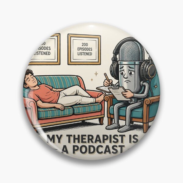 Item preview, My Therapist Is a Podcast Funny Shirt designed and sold by Hearth & Hue.
