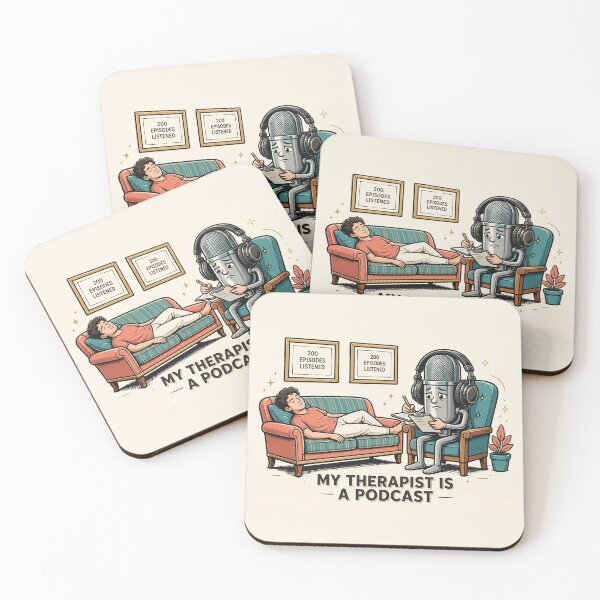 Item preview, My Therapist Is a Podcast Funny Shirt designed and sold by Hearth & Hue.