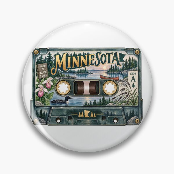 Item preview, Minnesota Retro Cassette Tape designed and sold by Whimspired By Paxx.