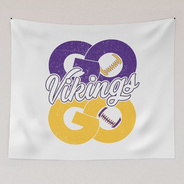 Item preview, Vintage Go Vikings Go Distressed Minnesota Football designed and sold by Floral Vintage.