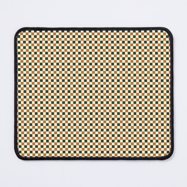 Item preview, Checkered //Retro Checkerboard //Forest Green //Burnt Orange// Geometric //Plaid // xsmall designed and sold by DColourMuse.