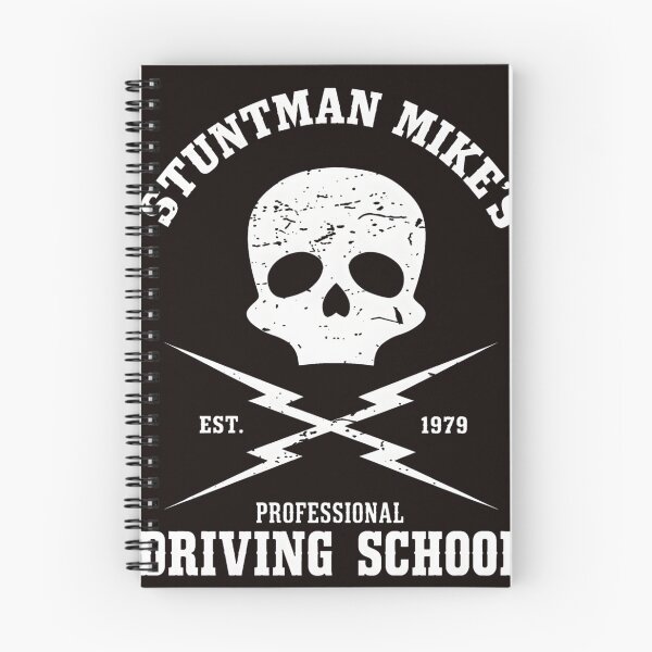 Item preview, Stuntman Mike's Professional Driving School Skull Lightning designed and sold by Scratch-Rainbow.
