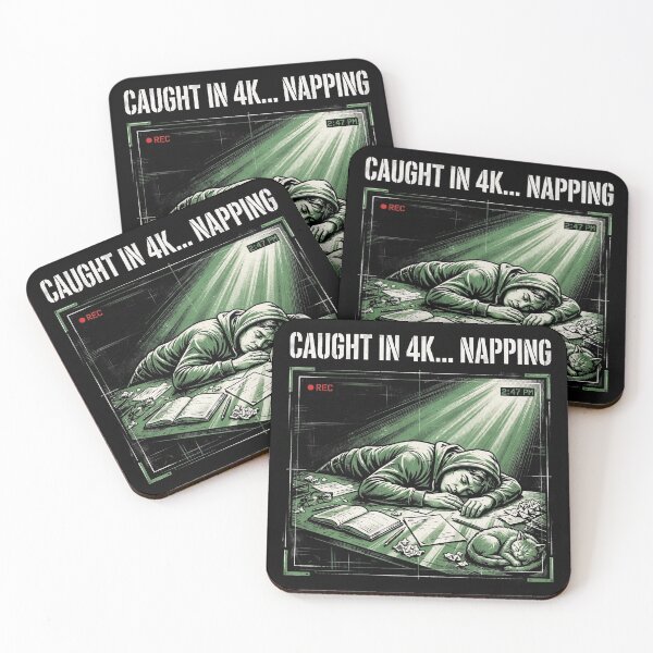 Item preview, Caught in 4K Napping Funny Shirt designed and sold by Hearth & Hue.