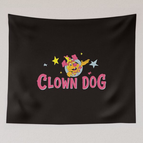 Item preview, Retro Clown Dog Playful designed and sold by Scratch-Rainbow.